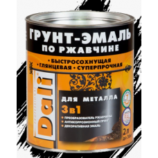 ГРУНТ-ЭМАЛЬ DALI 3В1 КОРИЧНЕВАЯ 2л     (арт. ДЭ-8002)