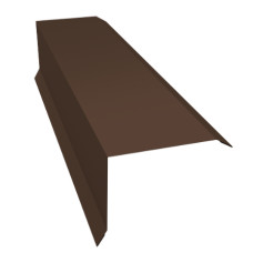 ПЛАНКА ТОРЦЕВАЯ / 100x80x2000 мм / ШОКОЛАД
