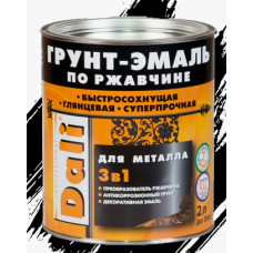 ГРУНТ-ЭМАЛЬ DALI 3В1 СЕРАЯ 2л    (арт. ДЭ-7004)