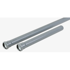 ТРУБА КАНАЛИЗАЦ. СЕРАЯ. Ø50 x 1.0 м  (Стенка - 1.8 мм)