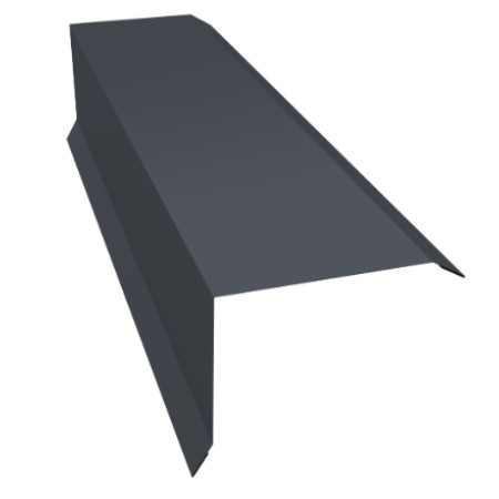 ПЛАНКА ТОРЦЕВАЯ / 100x80x2000 мм / ГРАФИТ